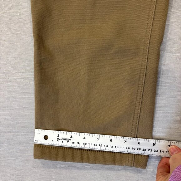 CAT Caterpillar Work Pants Mens 36 x 30 Brown Canvas Fleece Lined Insulated - Picture 8 of 11